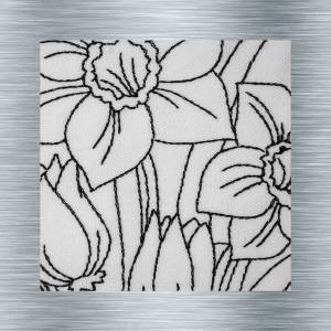 Stickdatei Blumenkanne - 13 x 18 Rahmen - Botanische Stickmotive, Blumenstickerei, Redwork Stickerei,digitale Stickdatei Bild 3