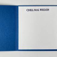 Männer Glückwunschkarte Geburtstagskarte  Geldkarte  Gutscheinverpackung  - Blau/Grau/Weiß Bild 2
