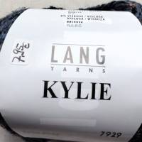 50g Lang Yarns Kylie, Fb 34, blau, dunkelblau,Tweed, Baumwolle, Seide, Wolle, Viscose, LL 150m Bild 2