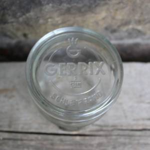 altes GERRIX 1 l Einmachglas Konservenglas Vorratsglas Bindeglas 50er 60er Jahre Bild 3