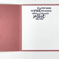 Frauen Glückwunschkarte Geburtstagskarte  Geldkarte  Gutscheinverpackung  Wellness - Pink/Hellblau/Dunkelblau Bild 2