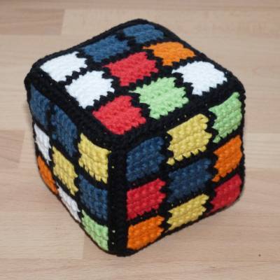 Häkelanleitung Zauberwürfel mit bunten Seiten, pdf-Datei