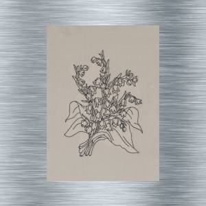 Stickdatei Redwork Schneegloeckchen - 13 x 18 Rahmen - Botanische Stickmotive, Blumenstickerei, Nadelmalerei Bild 1