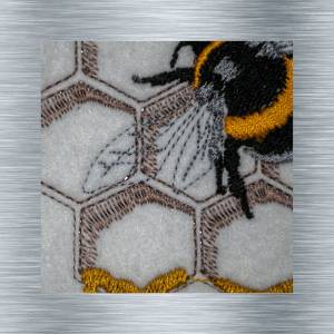 Stickdatei Biene 2 - 10 x 13 Rahmen - Insekten Stickerei, Tiere, tierische Stickmotive, Stickkunst, digitale Stickdatei Bild 3