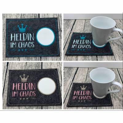 Geschenk für Frauen, Filzuntersetzer als Geschenk, Untersetzer für Kaffeetasse, Anerkennung für Frauen, praktische Deko 