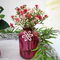 Tischdeko dekorierte Vase 3er Set rosa Stückpreis 7,95 Euro Bild 6