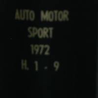 Sammelband-Auto Motor Sport - 1972 -  1. Halbjahr    -  Heft  1 bis 9 Bild 2