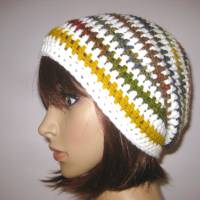 Mütze im Spiral-Design mit Farbverlauf, Beanie im Boshi Style, Häkelmütze Bild 3