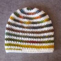 Mütze im Spiral-Design mit Farbverlauf, Beanie im Boshi Style, Häkelmütze Bild 5