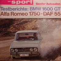 Auto Motor Sport - Nr. 7 - 30. März 1968 - Testbericht: BMW 1600 GT - Alfa Romeo 1750- DAF 55 Bild 1