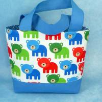 Kindertasche in 3 Farben mit bunten Bären | Kindergartentasche | KitaTasche | Stofftasche für Kinder Bild 2