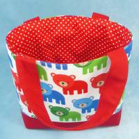 Kindertasche in 3 Farben mit bunten Bären | Kindergartentasche | KitaTasche | Stofftasche für Kinder Bild 7