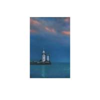Maritimes Miniatur Wandbild mit Leuchtturm als ein Hingucker für Deinen Wohnzimmer oder als Geschenkidee Bild 3