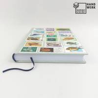Notizbuch, Briefmarken, Fische Schildkröten, Upcycling, DIN A5, 300 Seiten Bild 3
