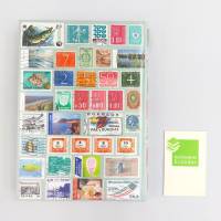 Notizbuch, Briefmarken, Fische Schildkröten, Upcycling, DIN A5, 300 Seiten Bild 7