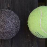 Filzball Wolle 6,2 cm waschbar handgemacht zum Spielen, Jonglieren, Handtraining, Entspannen Bild 3