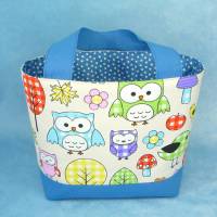 Kindertasche mit bunten Eulen im Wald | Kindergartentasche | KitaTasche | Stofftasche für Kinder Bild 5