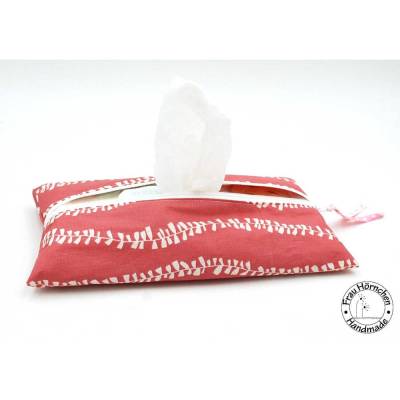Feuchttüchertasche mittel * Blumenranken * beschichtete Baumwolle
