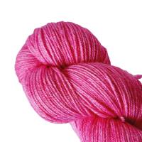 Fuchsia Semisolid, Handgefärbte Sockenwolle/Tuchwolle, 4fädig, 100 g Strang Bild 4