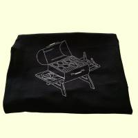 schwarze Grill-Schürze, bestickt mit Motiv Grill-Master, verstellbare Bänder zum Schließen,Baumwolle Bild 2
