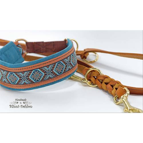 Halsband MEDIVAL mit Zugstopp für deinen Hund, Rhodesian Ridgeback, Hundehalsband, Martingale
