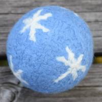 Filzball Rasselball Spielzeug hygienisch waschbar 7,8 cm Durchm. Bild 1