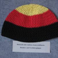 Männermütze extrakurz (ohrfrei), Mütze, für Fußballfans, aus Baumwolle mit Elasthan Bild 4