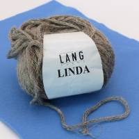 Lang Yarns-Linda-umbra-grau grün-Mischgarn-Leinen-Viskose-Garn--Strickgarn-Häkelgarn-Handarbeiten-DIY-Material Bild 1