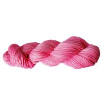 Hot Pink Semisolid, Handgefärbte Sockenwolle/Tuchwolle, 4fädig, 100 g Strang Bild 2