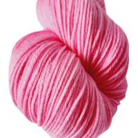 Hot Pink Semisolid, Handgefärbte Sockenwolle/Tuchwolle, 4fädig, 100 g Strang Bild 3