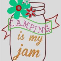 Camping is my jam 13 x 18 cm Bild 3