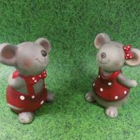 Deko Figuren Mäuse zum verlieben - Dekofiguren auch zum basteln auch geeignet Bild 1
