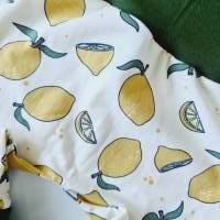 Baby-Pumphose 62 • 80 Jersey Bio-Zitronen Bündchen Blattgrün Bild 4