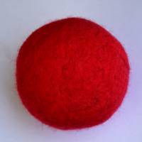 Filzball Wolle 7 cm waschbar handgemacht zum Spielen, Jonglieren, Handtraining, Entspannen Bild 1
