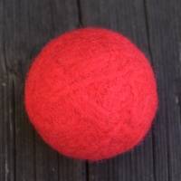 Filzball Wolle 7 cm waschbar handgemacht zum Spielen, Jonglieren, Handtraining, Entspannen Bild 3