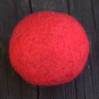 Filzball Wolle 6,4 cm waschbar handgemacht zum Spielen, Jonglieren, Handtraining, Entspannen Bild 2