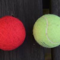 Filzball Wolle 6,4 cm waschbar handgemacht zum Spielen, Jonglieren, Handtraining, Entspannen Bild 3