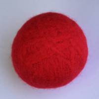 Filzball Wolle 6,4 cm waschbar handgemacht zum Spielen, Jonglieren, Handtraining, Entspannen Bild 4
