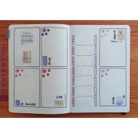 1 Bogen Planersticker Wochentage (025) für dein Bullet Journal, Filofax oder individuellen Kalender Bild 2