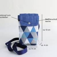 Handy Taschen//Tasche für Handy // smartphone Tasche//blaue Tasche //Jeanstasche //Umhängetasche Handy //mini Tasche Bild 2