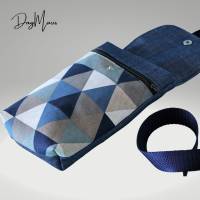 Handy Taschen//Tasche für Handy // smartphone Tasche//blaue Tasche //Jeanstasche //Umhängetasche Handy //mini Tasche Bild 5