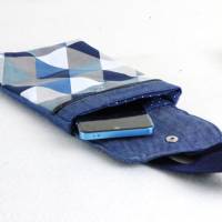 Handy Taschen//Tasche für Handy // smartphone Tasche//blaue Tasche //Jeanstasche //Umhängetasche Handy //mini Tasche Bild 9