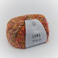 Fransengarn-orange meliert-Baumwolle+Polyamid-Lang Yarns-Volo-Strickgarn-Häkelgarn-Garn-Handarbeiten-DIY-Material Bild 1