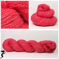 Handgefärbte Sommer Sockenwolle  Wollelfe "Scarlet", 100 g Strang Bild 1