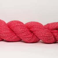 Handgefärbte Sommer Sockenwolle  Wollelfe "Scarlet", 100 g Strang Bild 2