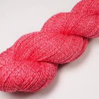 Handgefärbte Sommer Sockenwolle  Wollelfe "Scarlet", 100 g Strang Bild 5