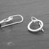 Kreis Ohrringe Silber, Silberohrringe, minimalistische Ohrringe, Geschenk für Sie, geometrischer Schmuck, Silberschmuck, Bild 2