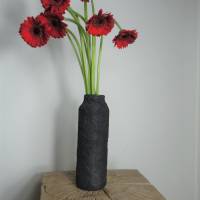 Rustikale Upcycling Vase im Industrial Design | anthrazit/schwarz | moderne & nachhaltige Deko für Regal und Wohnzimmer Bild 4