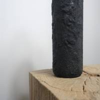 Rustikale Upcycling Vase im Industrial Design | anthrazit/schwarz | moderne & nachhaltige Deko für Regal und Wohnzimmer Bild 5