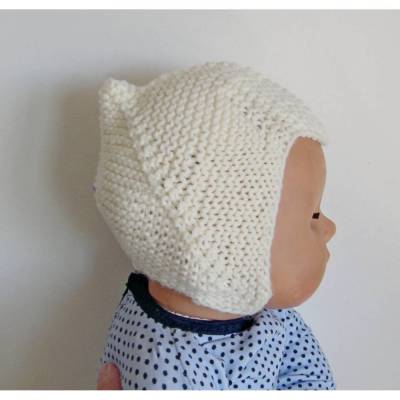 Zwergenmütze, Zipfelmütze, Babybonnet, Babymütze ohne Naht, Elfenmütze, Erstlingsmütze Teufelsmütze, Frühchenmütze